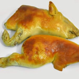 Medio cochinillo asado