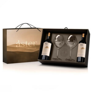 Áster 2021 — estuche de 2 botellas y 2 copas