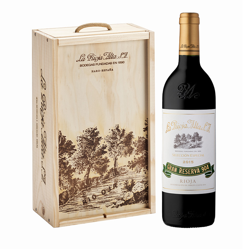 Gran Reserva 904 2016 — caja de madera de 2 botellas 75 cl