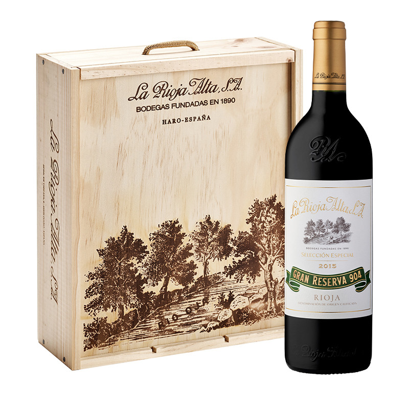 Gran Reserva 904 2016 — caja de madera de 3 botellas 75 cl