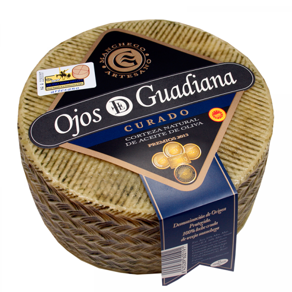 Queso Ojos del Guadiana curado