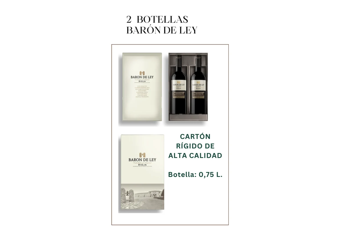 Estuche Barón de Ley Reserva - 2 botellas 750 ml