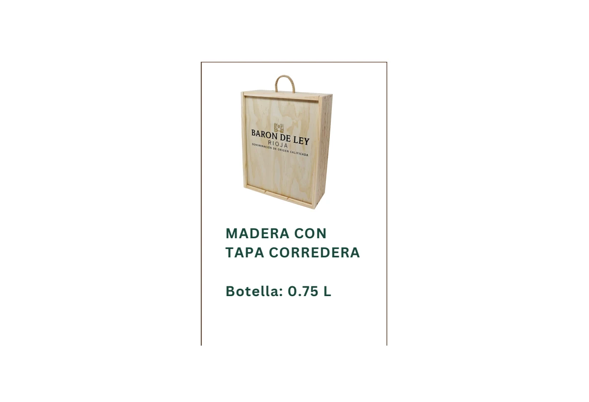 Estuche Barón de Ley Premium - 3 botellas en madera