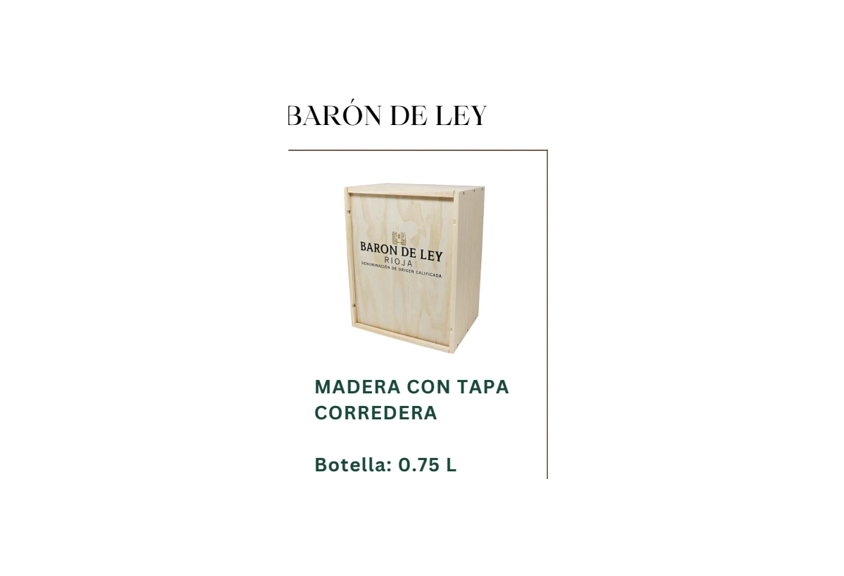 Estuche Barón de Ley selección - 6 botellas en madera