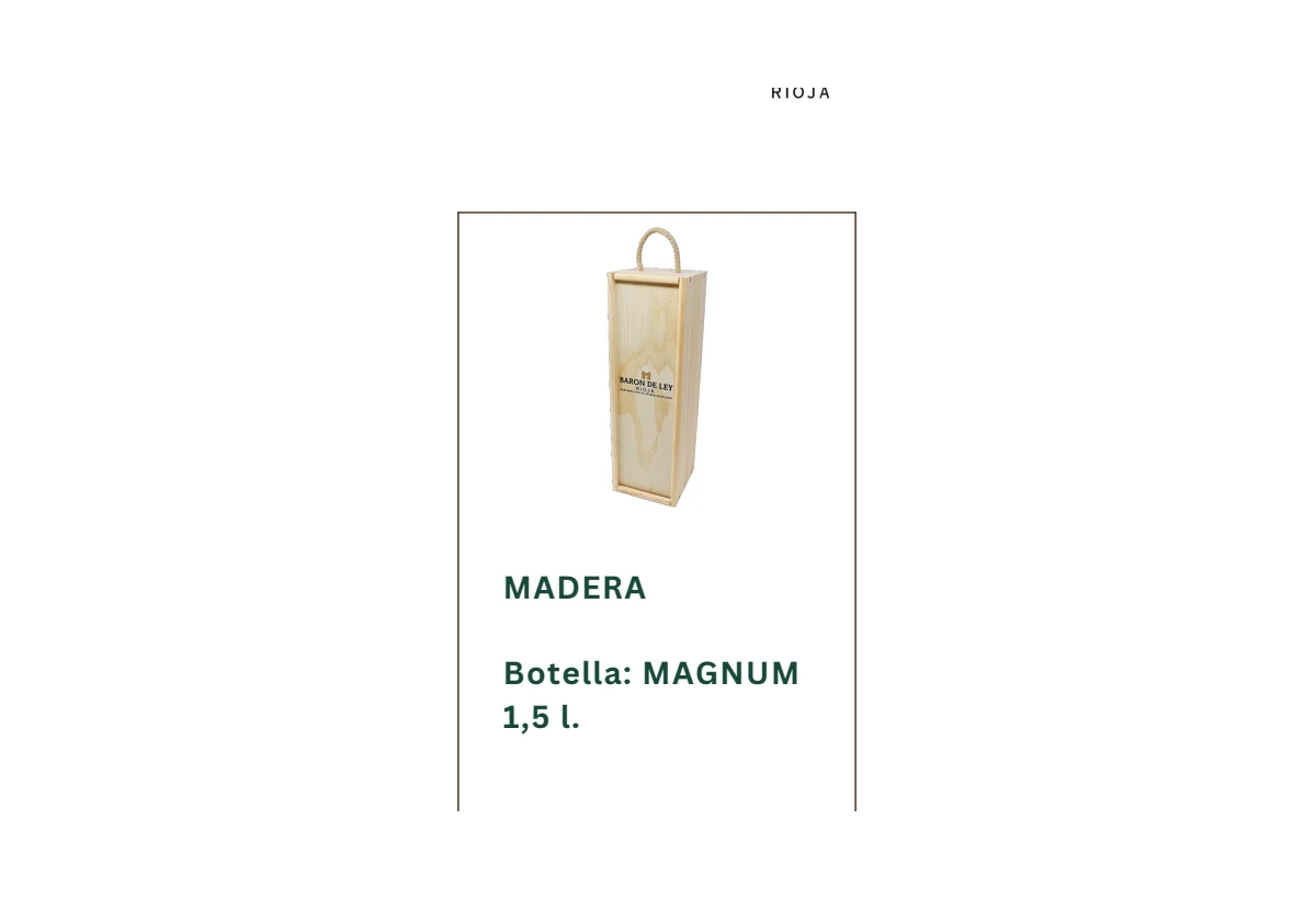 Barón de Ley Reserva Magnum 1,5 L en caja de madera