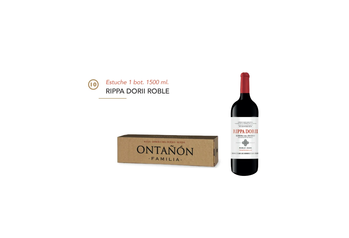 Estuche Rippa Dorii Roble Magnum - 1 botella 1,5 L
