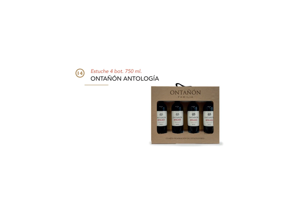 Estuche Ontañón Antología - 4 botellas 750 ml