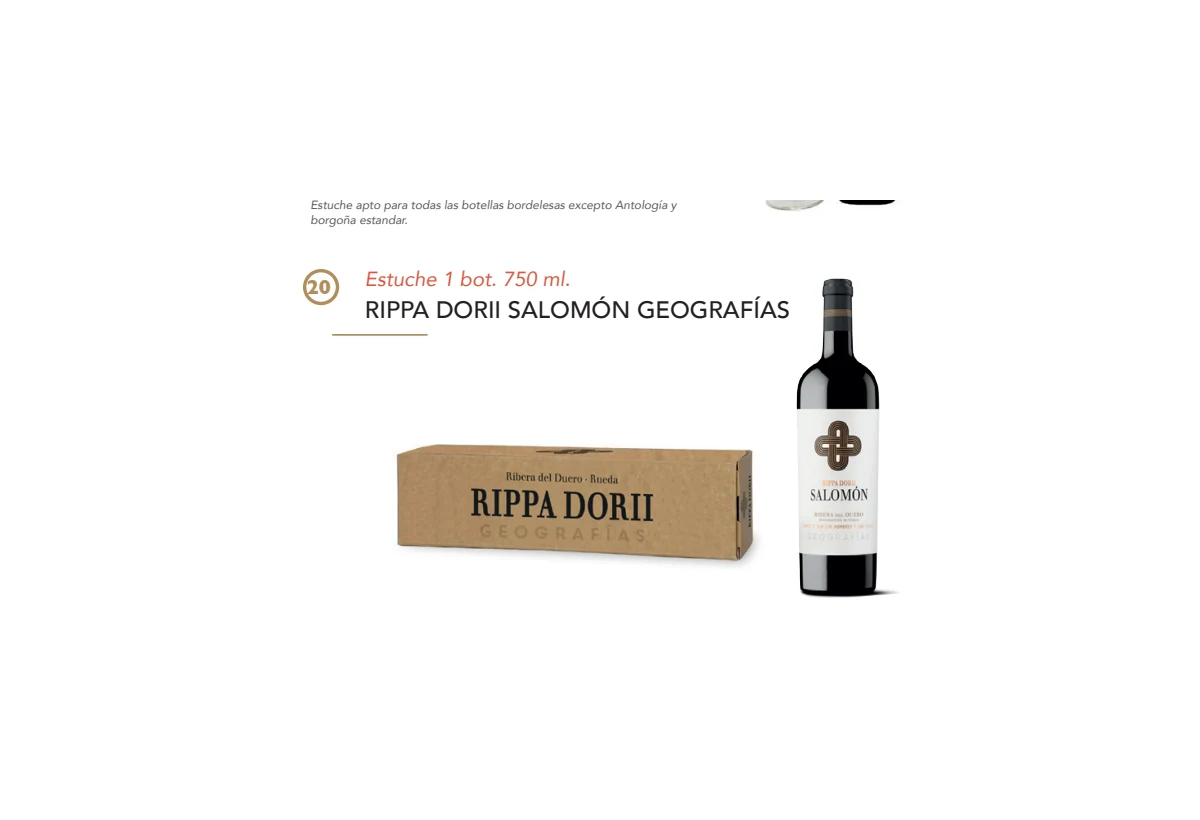 Estuche Rippa Dorii Salomón Geografías - 1 botella 750 ml