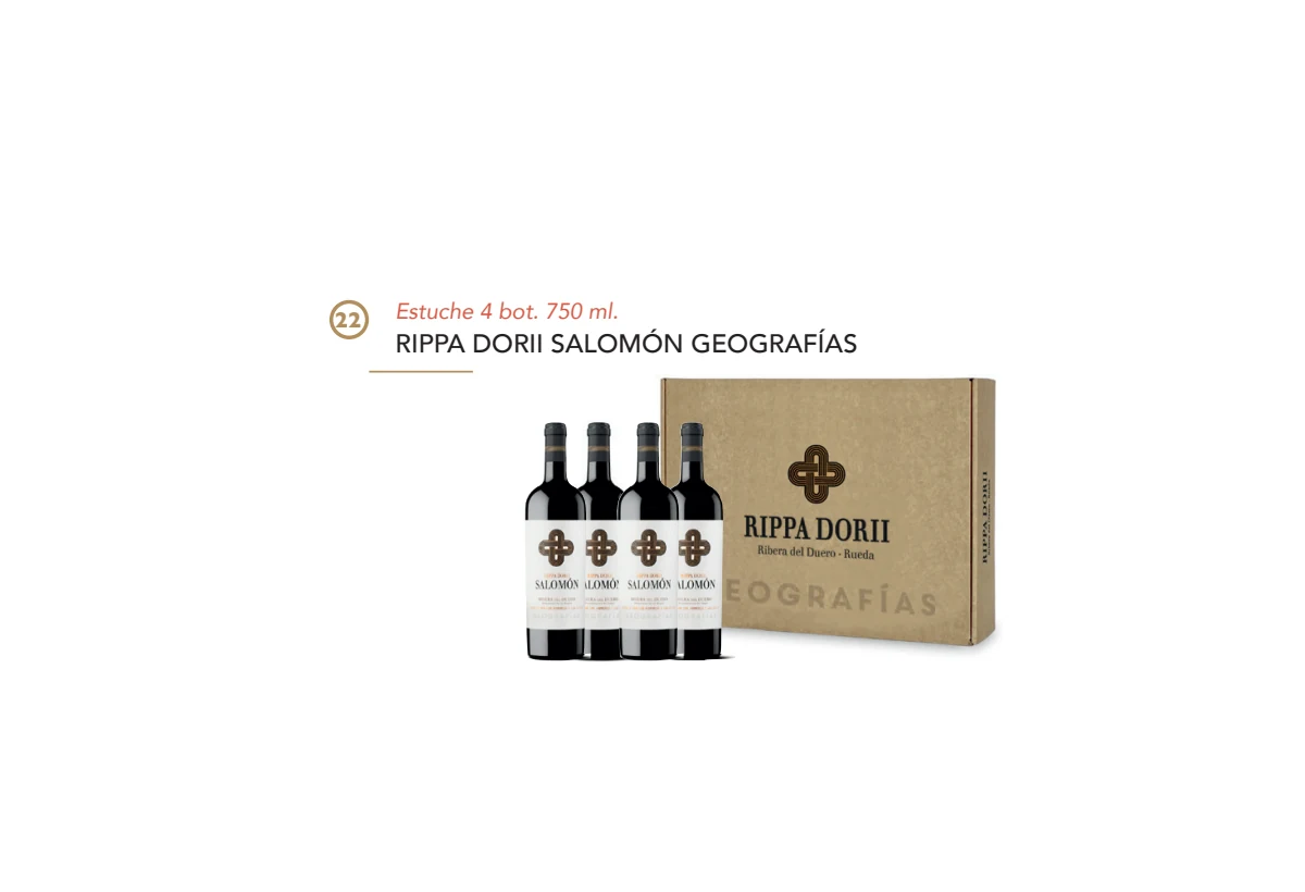 Estuche Rippa Dorii Salomón Geografías - 4 botellas 750 ml