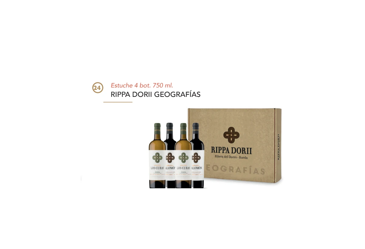 Estuche Rippa Dorii Geografías - 4 botellas mixtas 750 ml