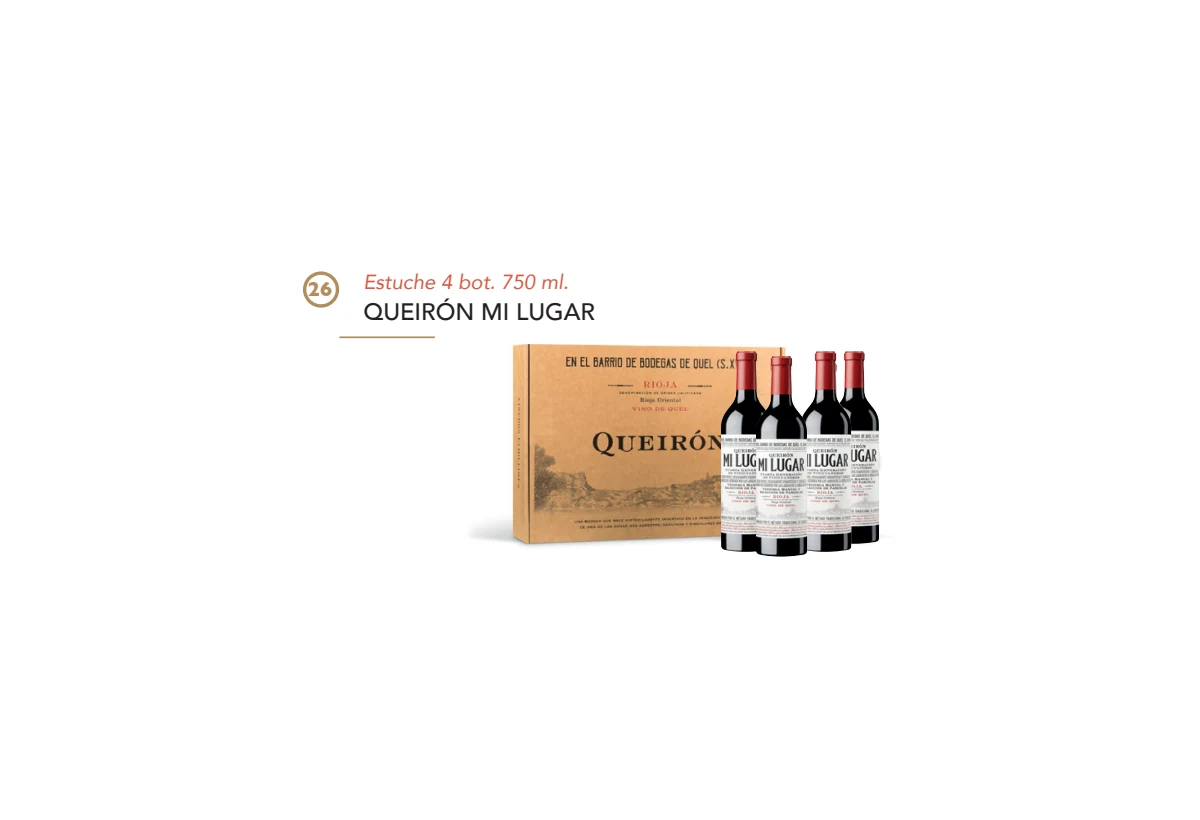 Estuche Queirón Mi Lugar - 4 botellas 750 ml