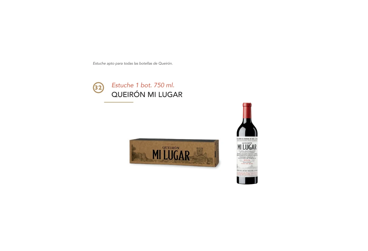 Estuche Queirón Mi Lugar - 1 botella 750 ml