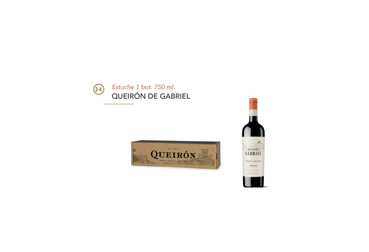 Estuche Queirón de Gabriel - 1 botella 750 ml