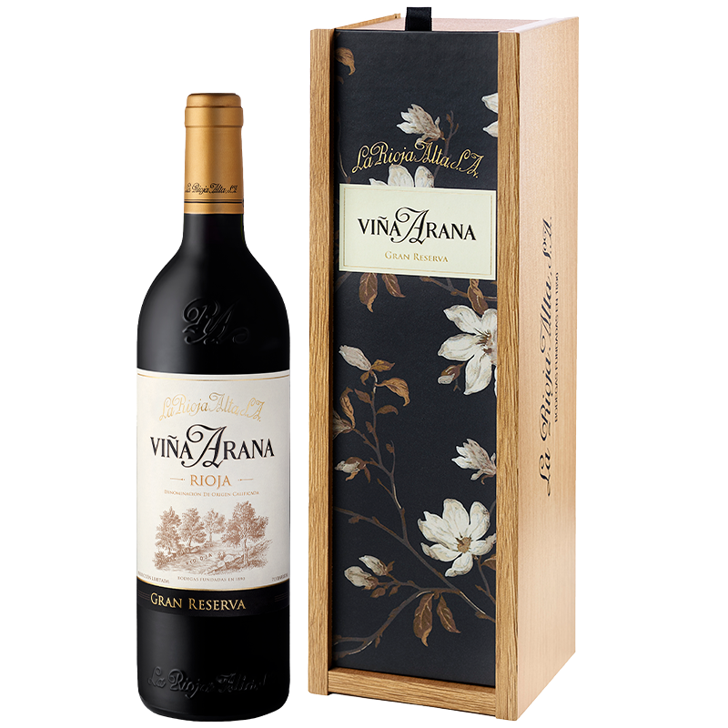 Viña Arana Gran Reserva 2017 — caja de madera de 1 botella 75 cl