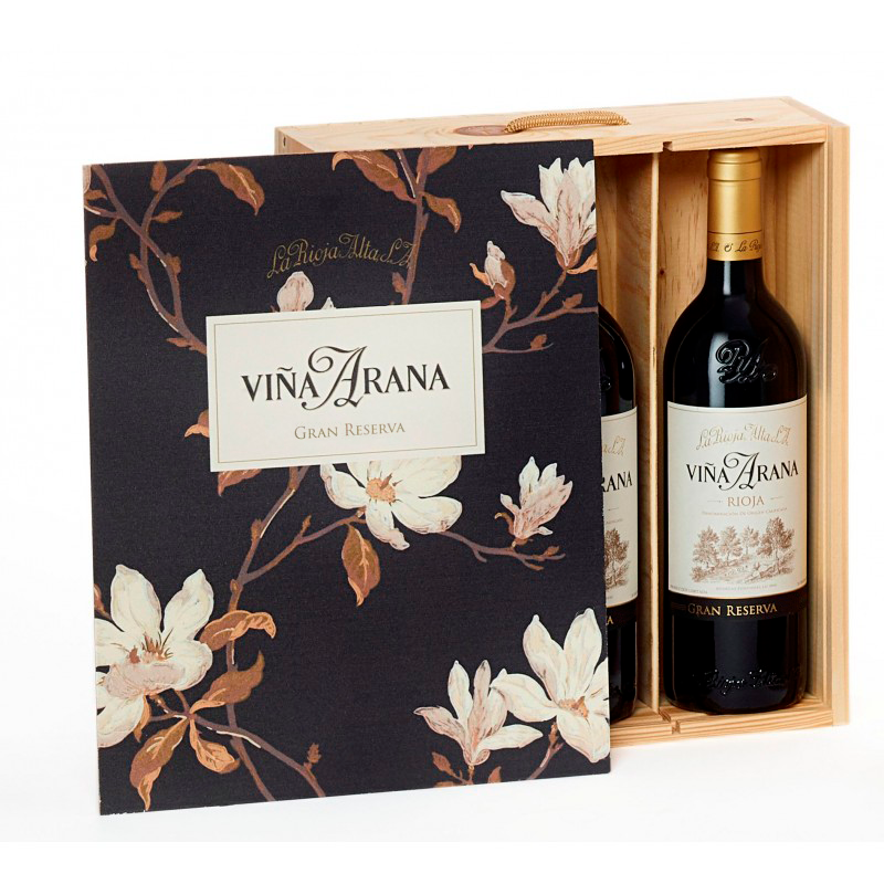 Viña Arana Gran Reserva 2017 — caja de madera de 3 botellas 75 cl