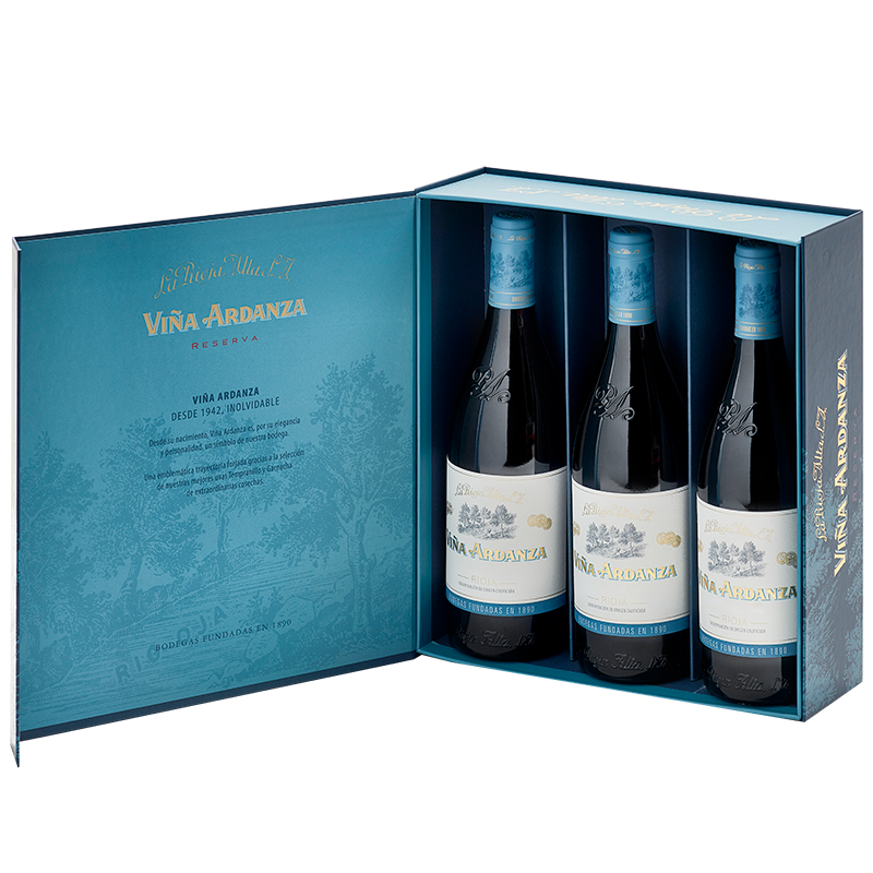 Viña Ardanza Reserva 2020 — caja de cartón de 3 botellas 75 cl